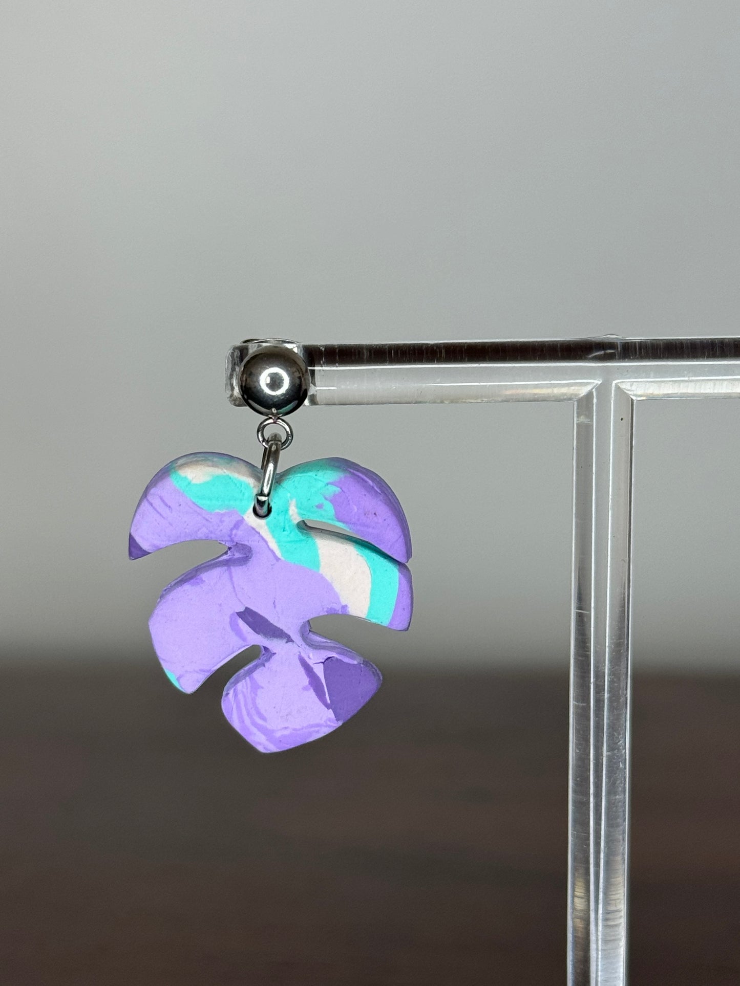 Boucles d'oreilles Monstera