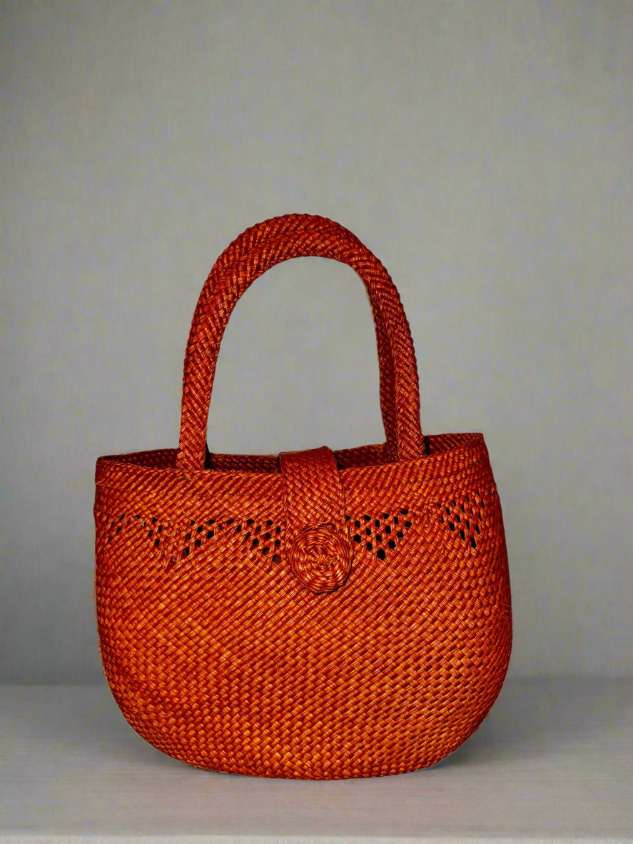 Iraca palm handbag, handmade bag, natural fibres bag, Colombian product, female craftsmanship, Iraca palm, top handle bag