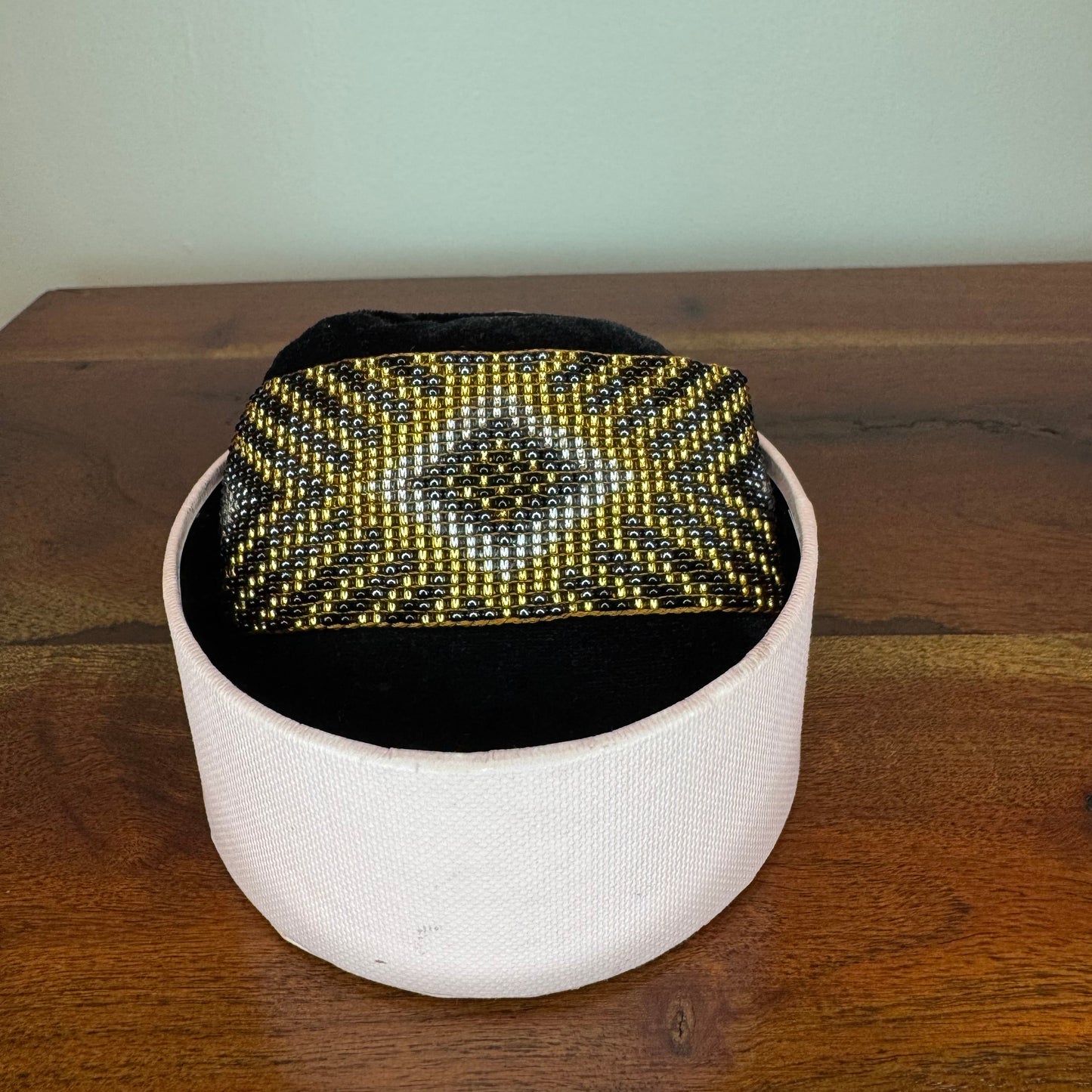 wide beaded bracelet