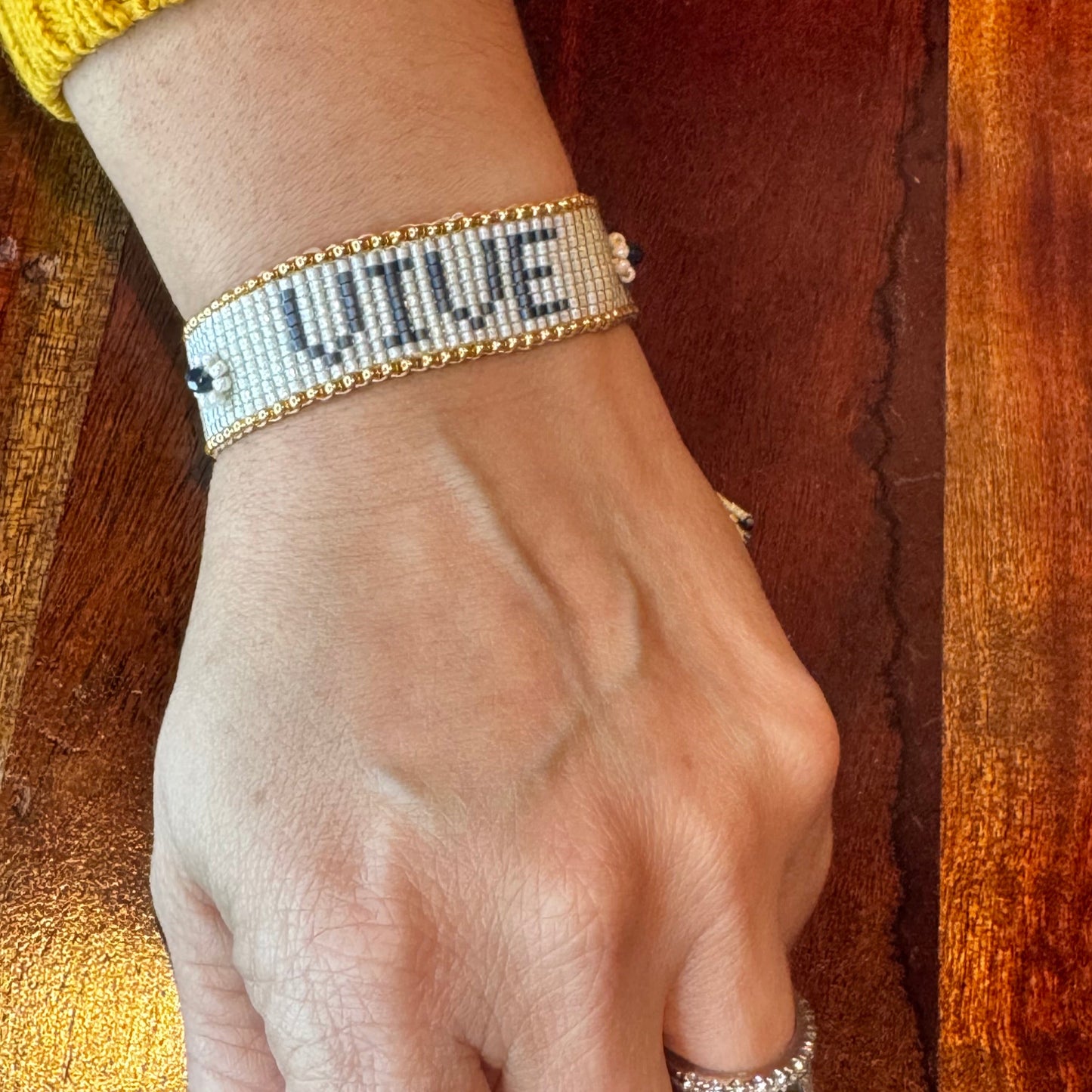 miyuki bracelet, word bracelet, handmade bracelet