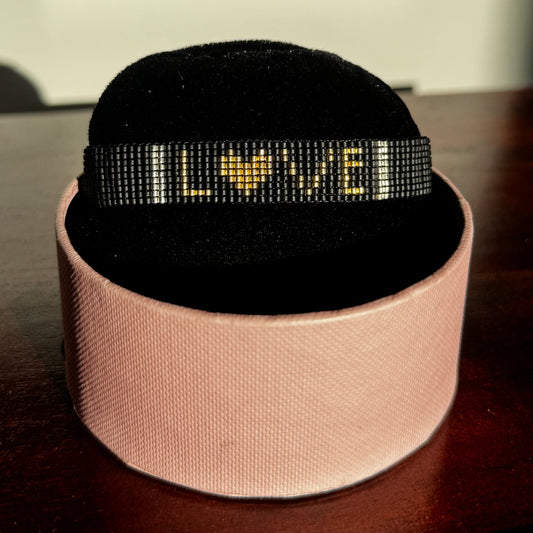 miyuki bracelet, word bracelet, handmade bracelet