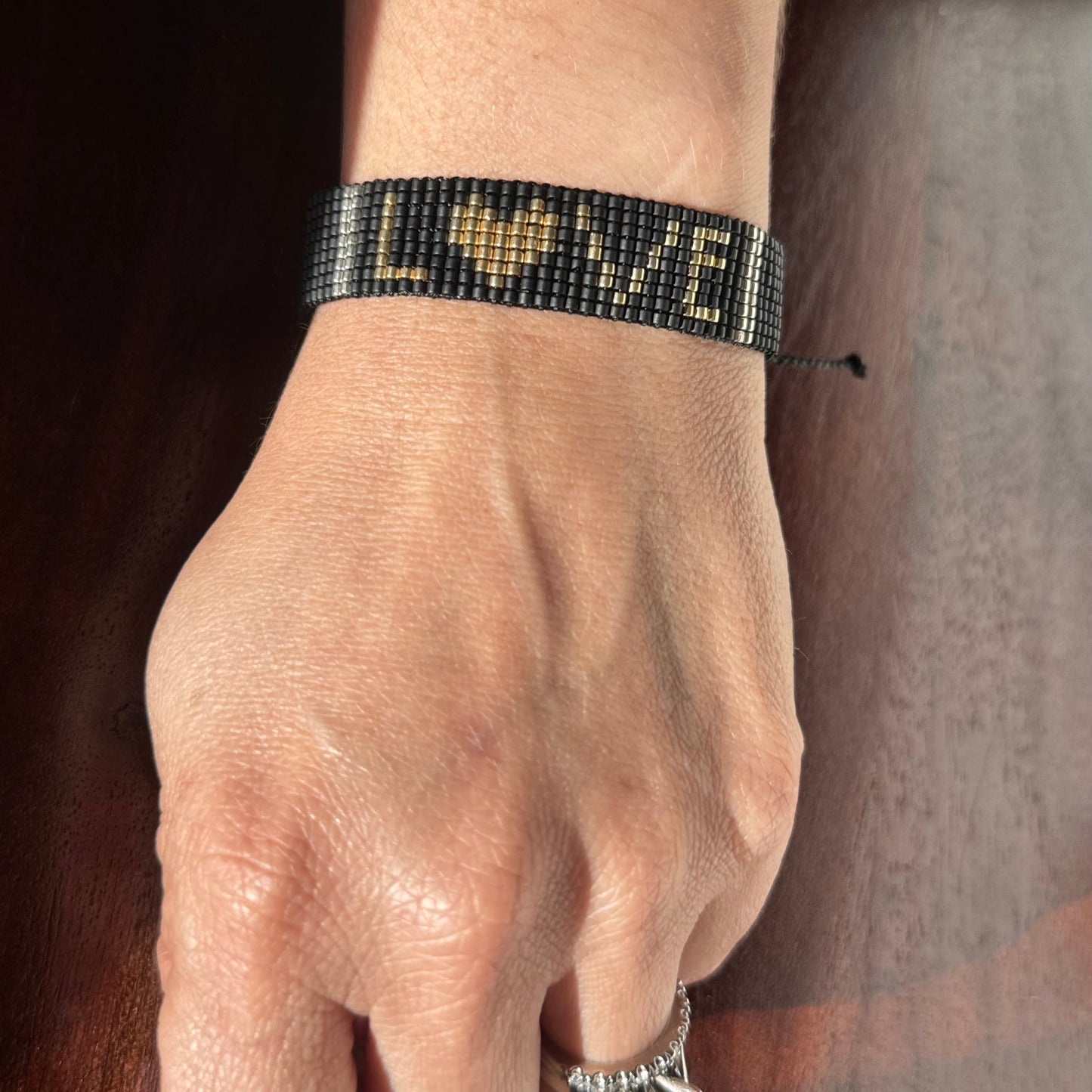miyuki bracelet, word bracelet, handmade bracelet