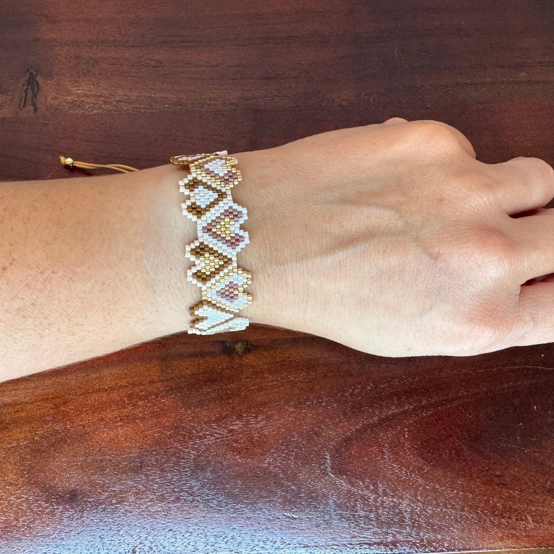 miyuki bracelet, word bracelet, handmade bracelet