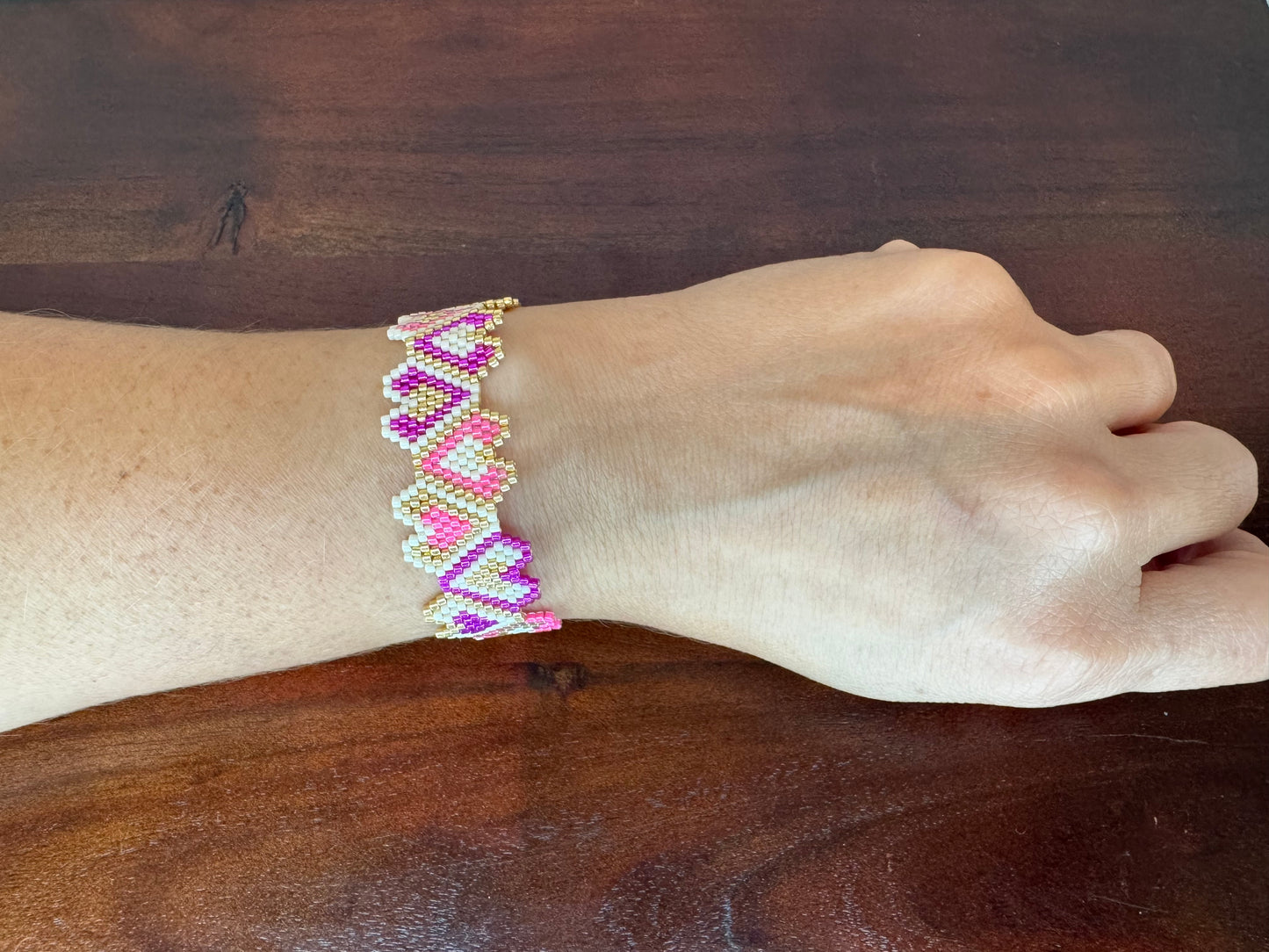 Connected Hearts Miyuki Bracelet