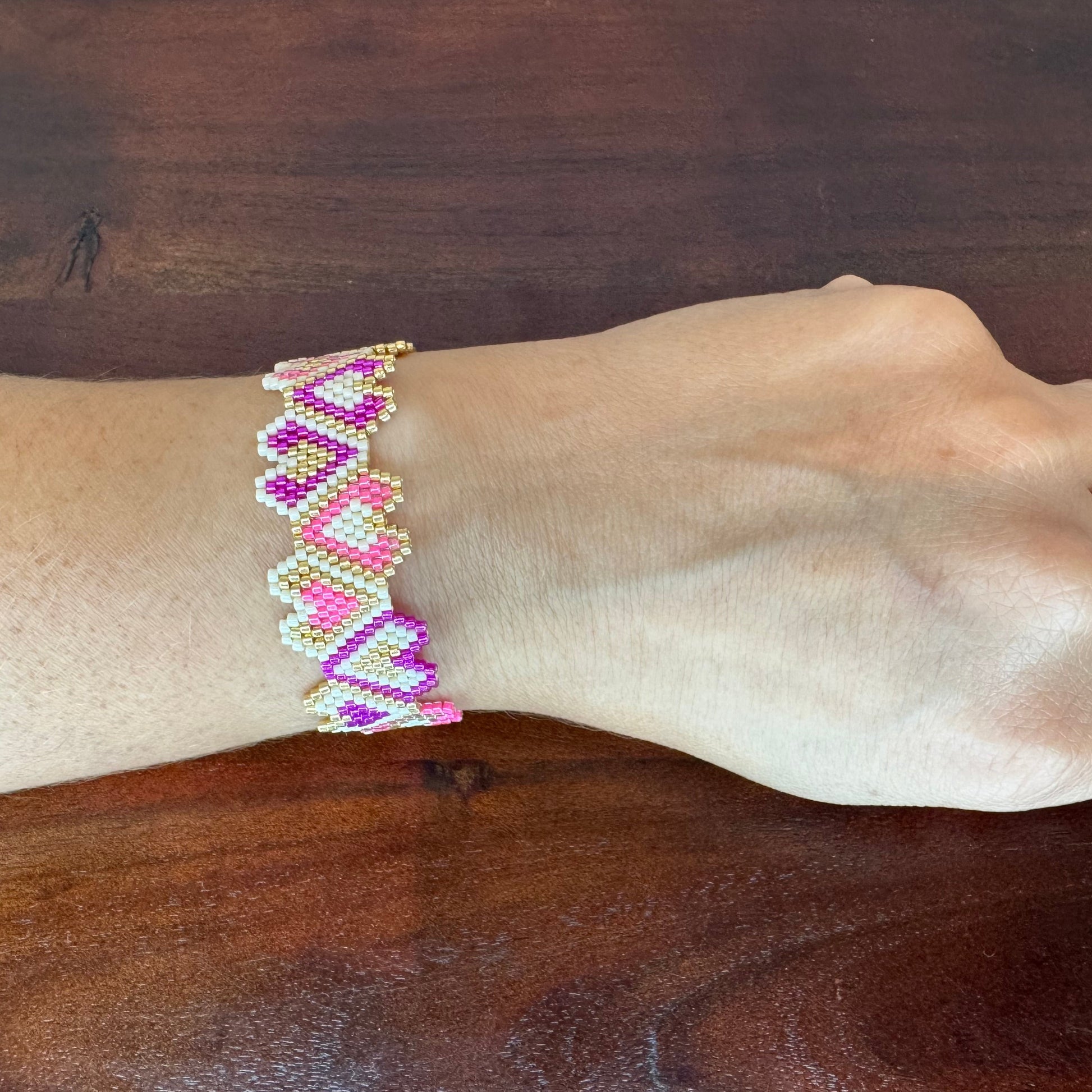 miyuki bracelet, word bracelet, handmade bracelet