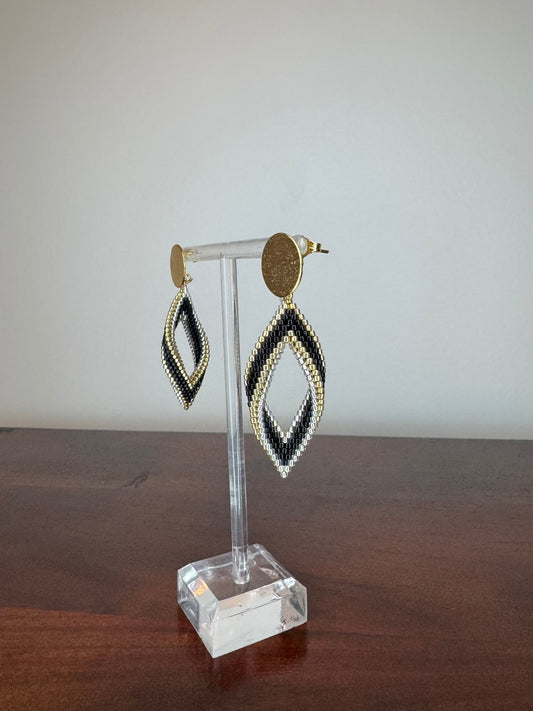 Oval Miyuki Earrings