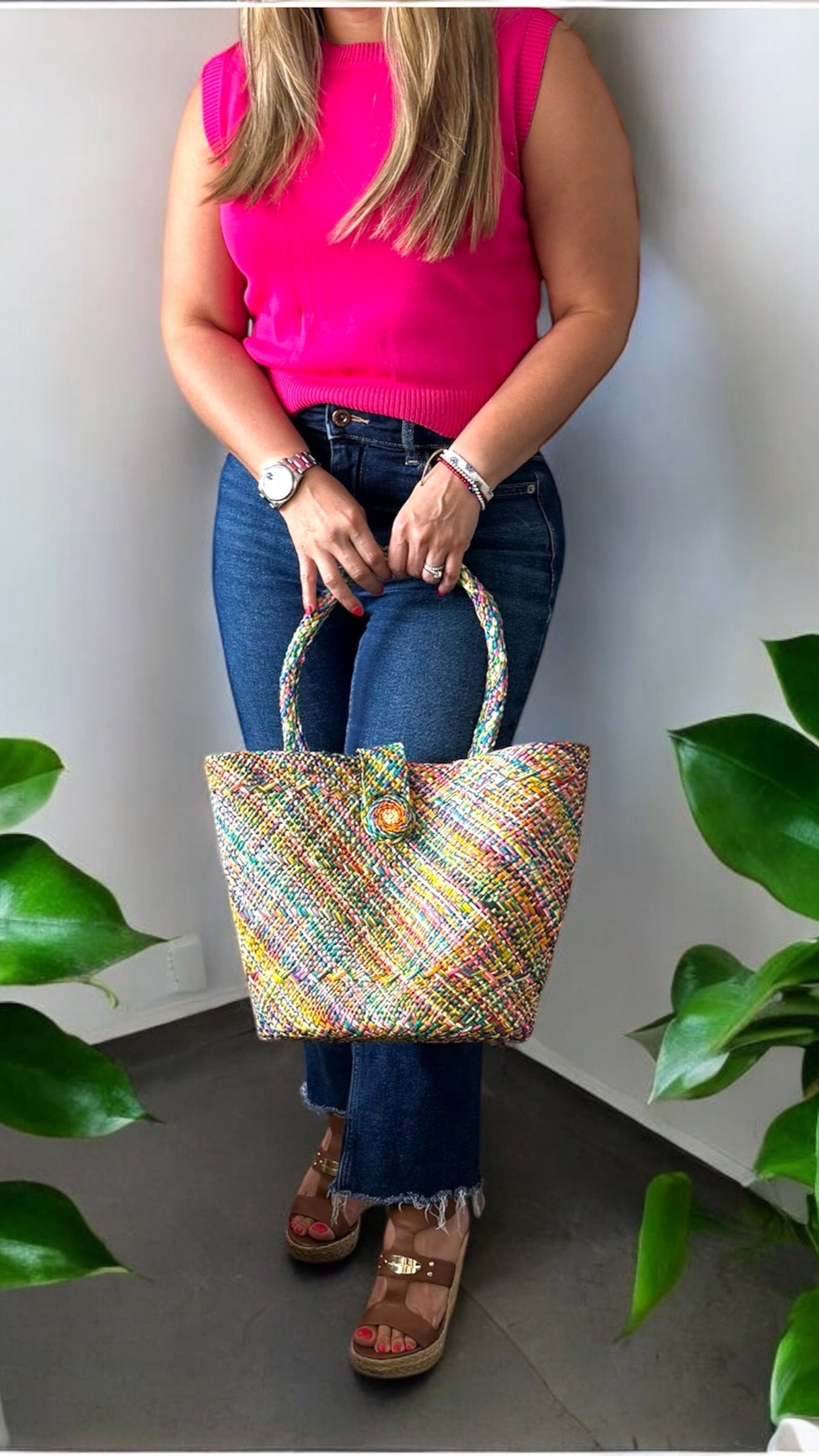 Iraca Palm Basket Bag