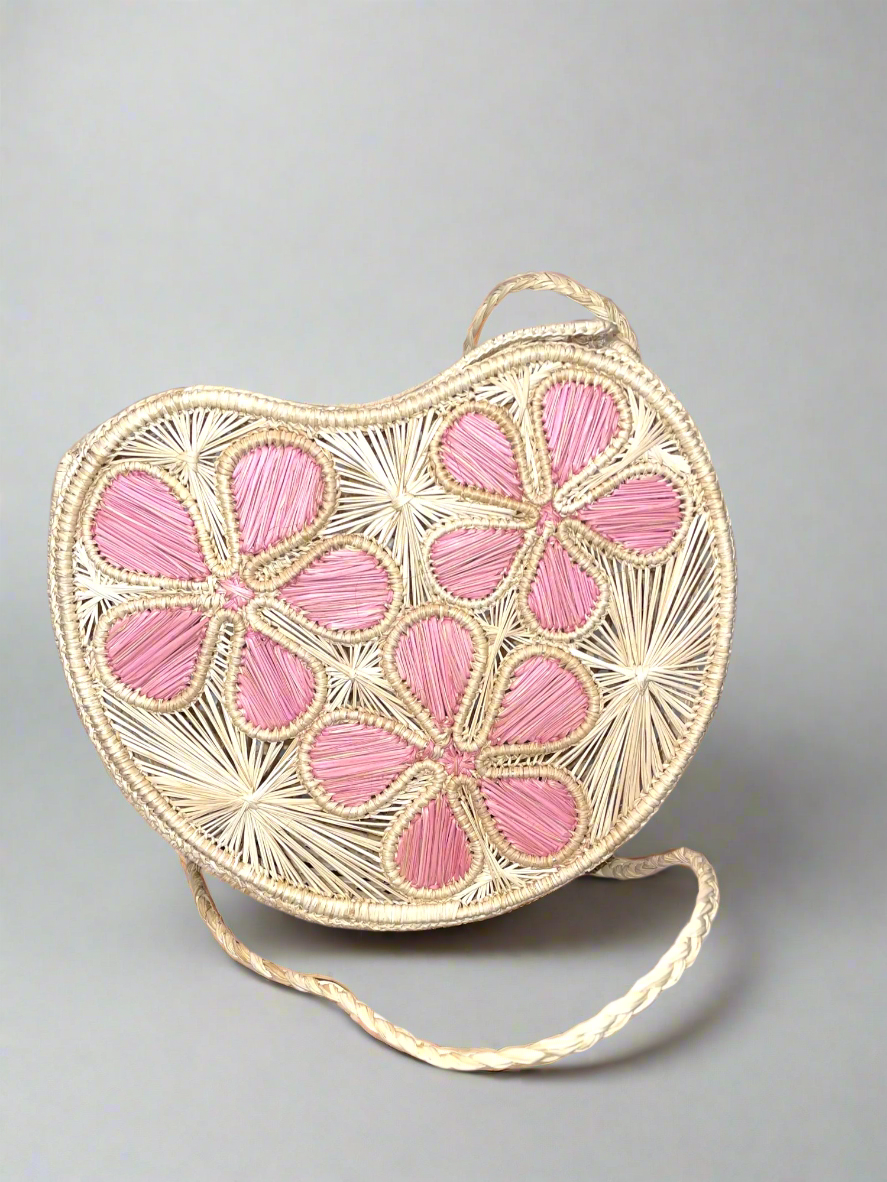 Rose Wicker handbag