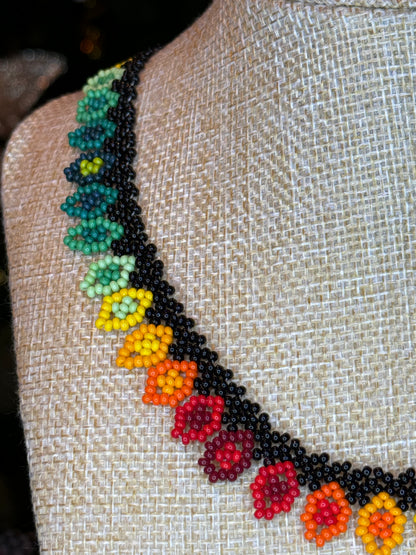 Handwoven Chamí Multi Colour Necklace