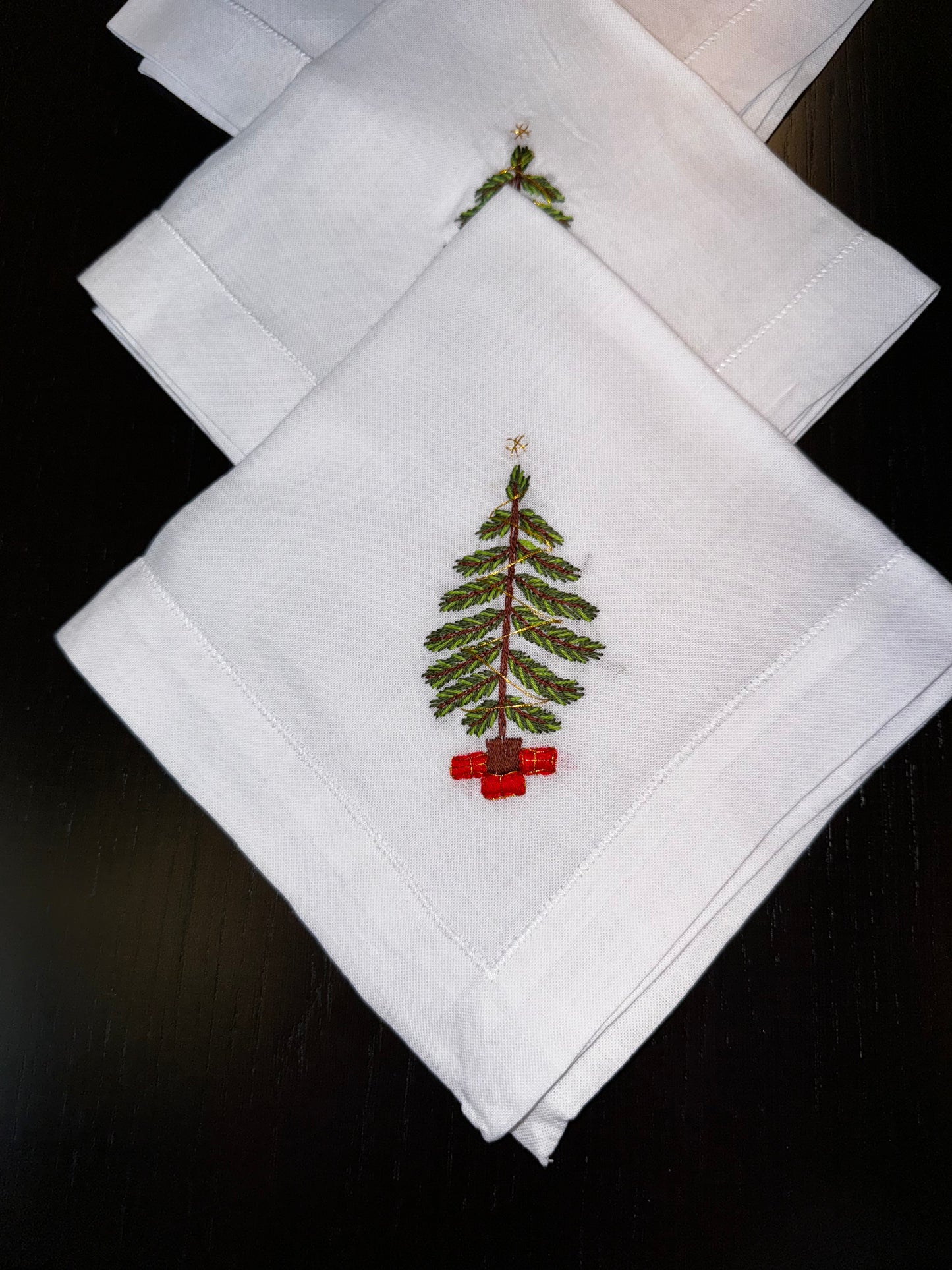 Christmas Tree Table Linen set of 6 Christmas Collection