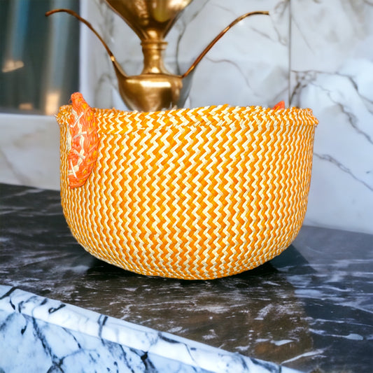 Orange Serving Basket