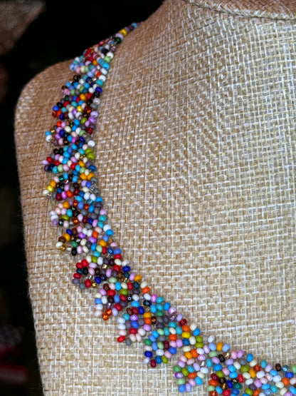 Handwoven Pastel Hues Necklace
