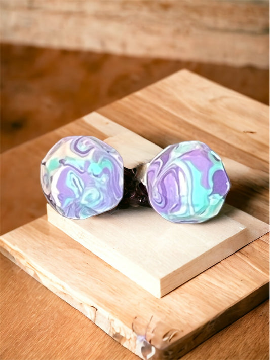 Pastel Marble Studs