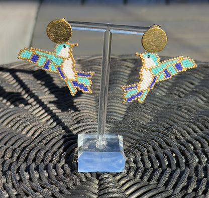 Colibrí Handwoven Earrings