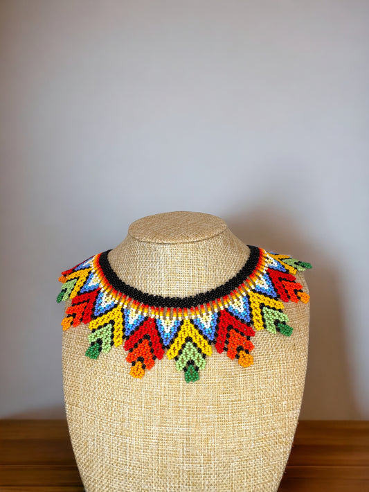Colombian handwoven beaded necklace Montreal 