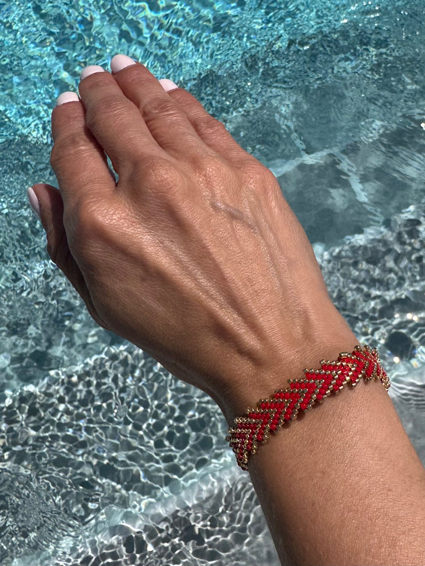 Spiked Handwoven Bracelet