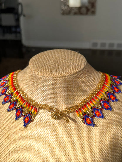Handwoven Beaded Necklace