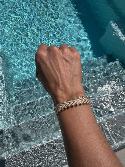 Spiked Handwoven Bracelet