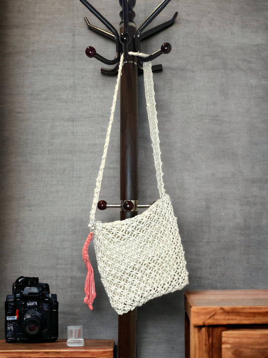 boho bag, crossbody bag macrame,  macrame handbag, handmade macrame bag