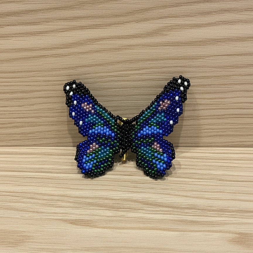 Beaded butterfly brooch
