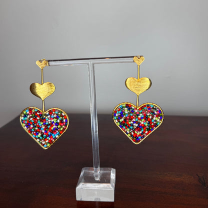 handmade earrings, beaded earrings 
