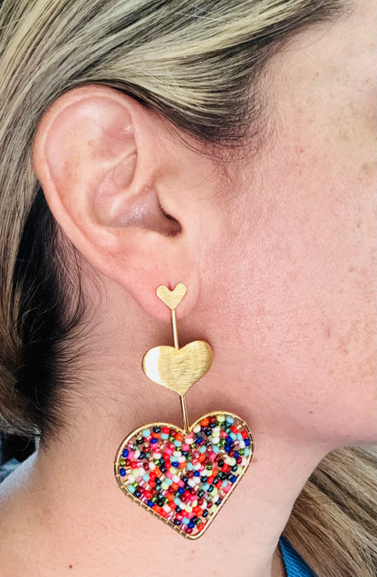 handmade earrings, beaded earrings 