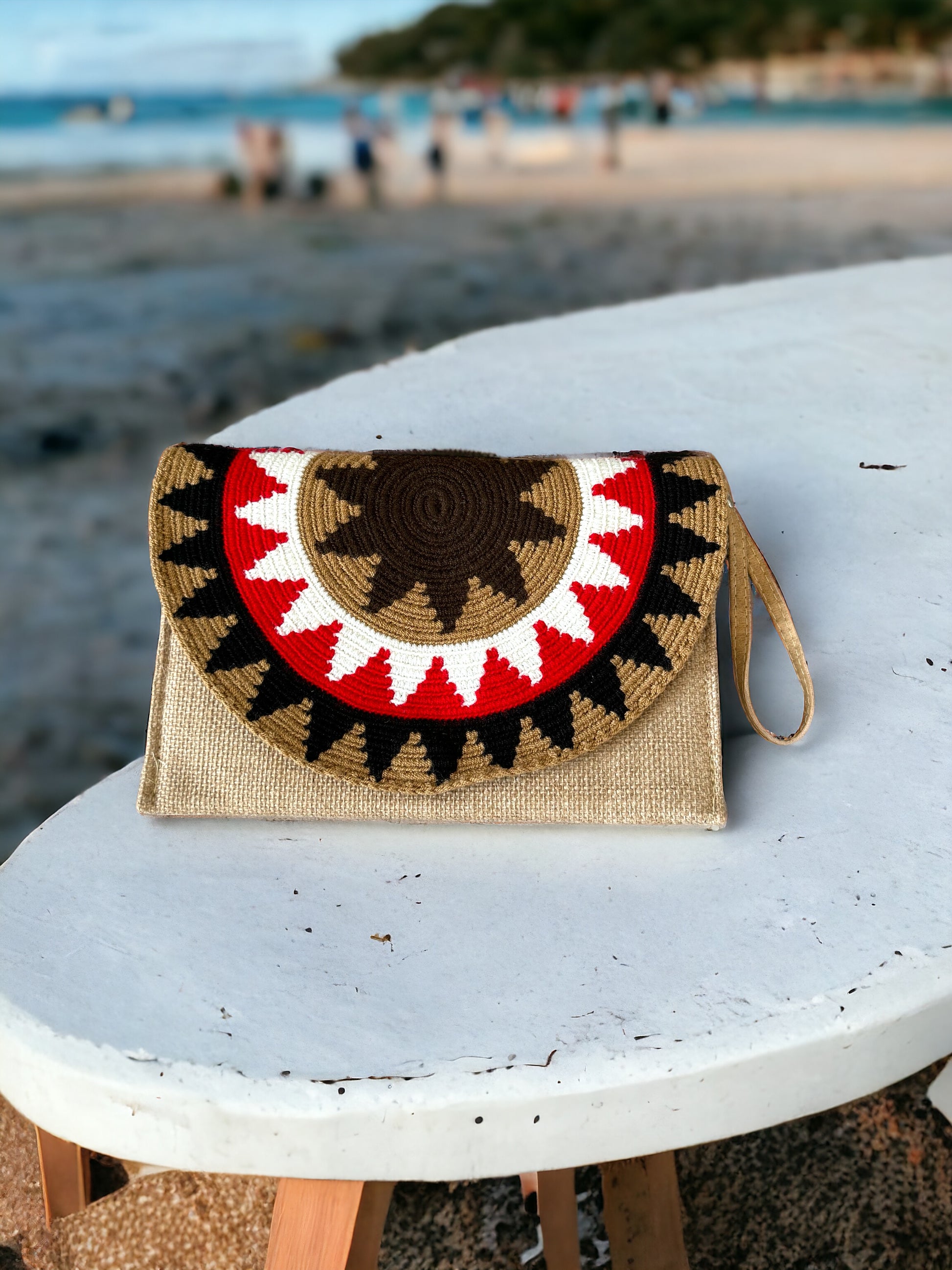 Jute Wayuu Clutch – CG Handcrafters - Main Image