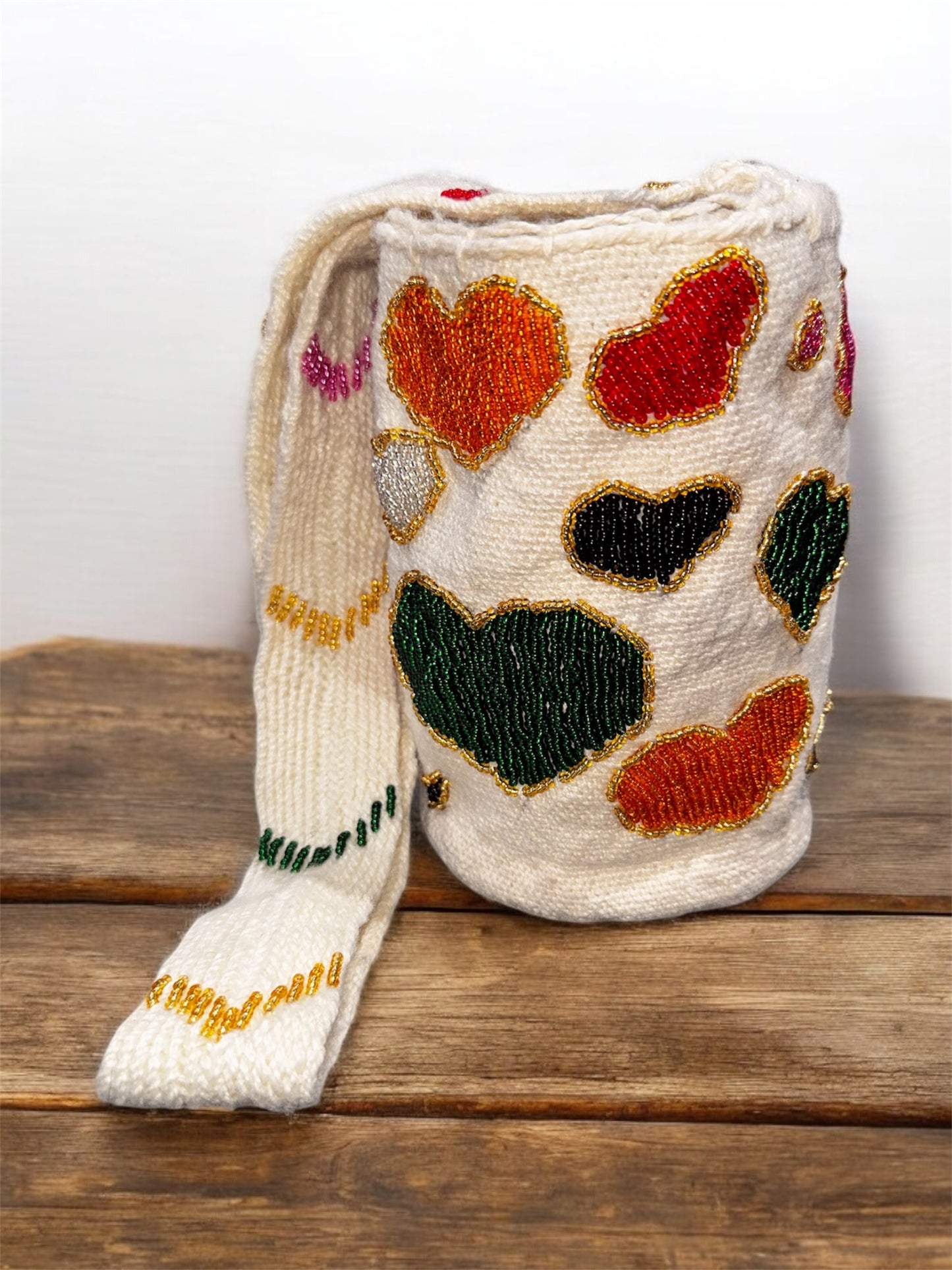 Beaded Mochila Arhuaca Lovers