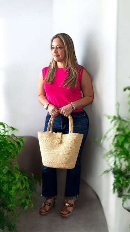 Iraca handwoven Tote Beach Bag