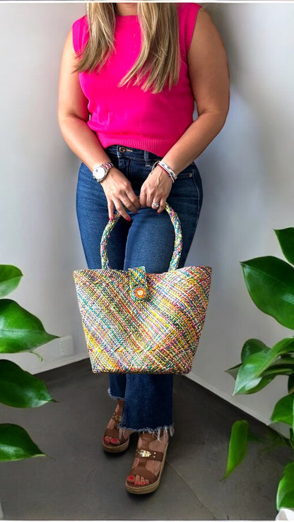 Iraca handwoven Tote Beach Bag