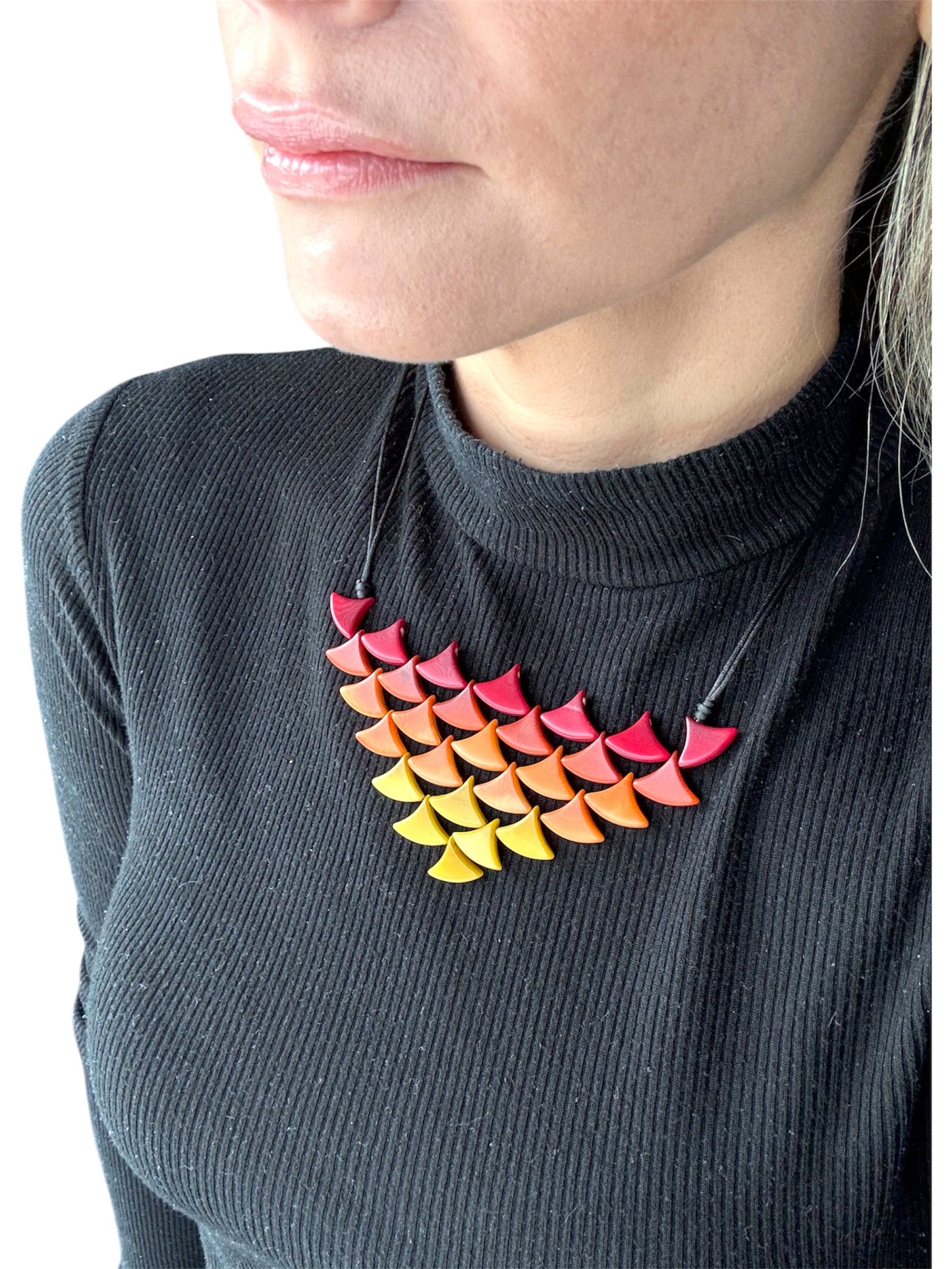 Tagua Pyramid Necklace