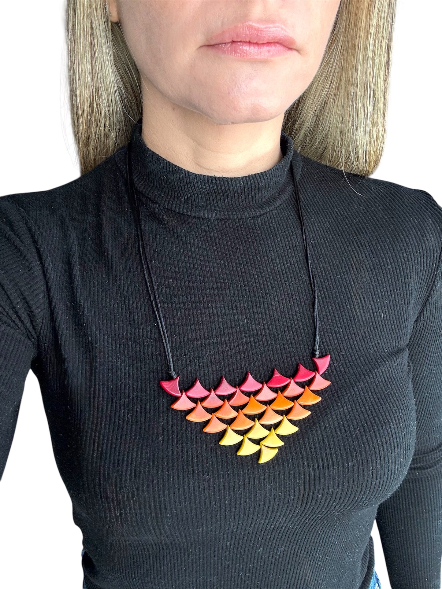 Tagua Pyramid Necklace