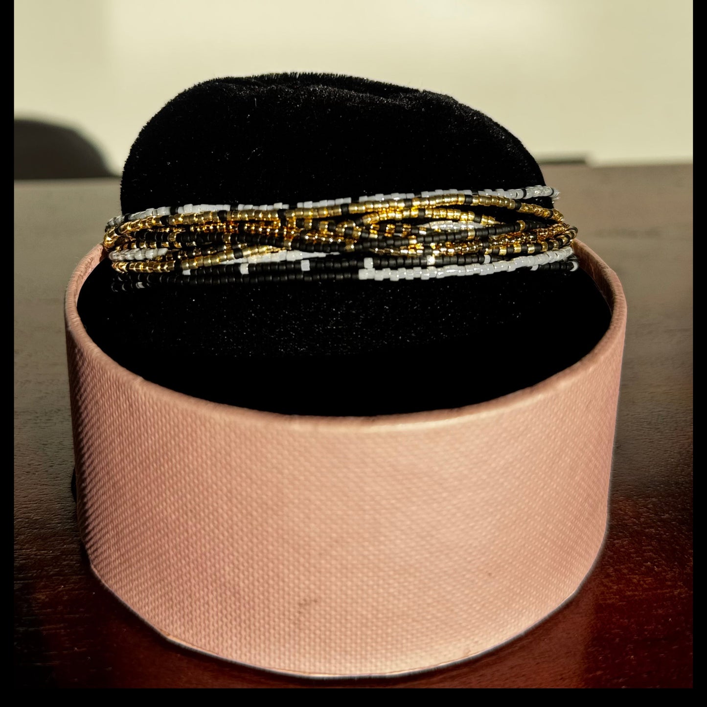 miyuki multi bracelet, adjustable strap