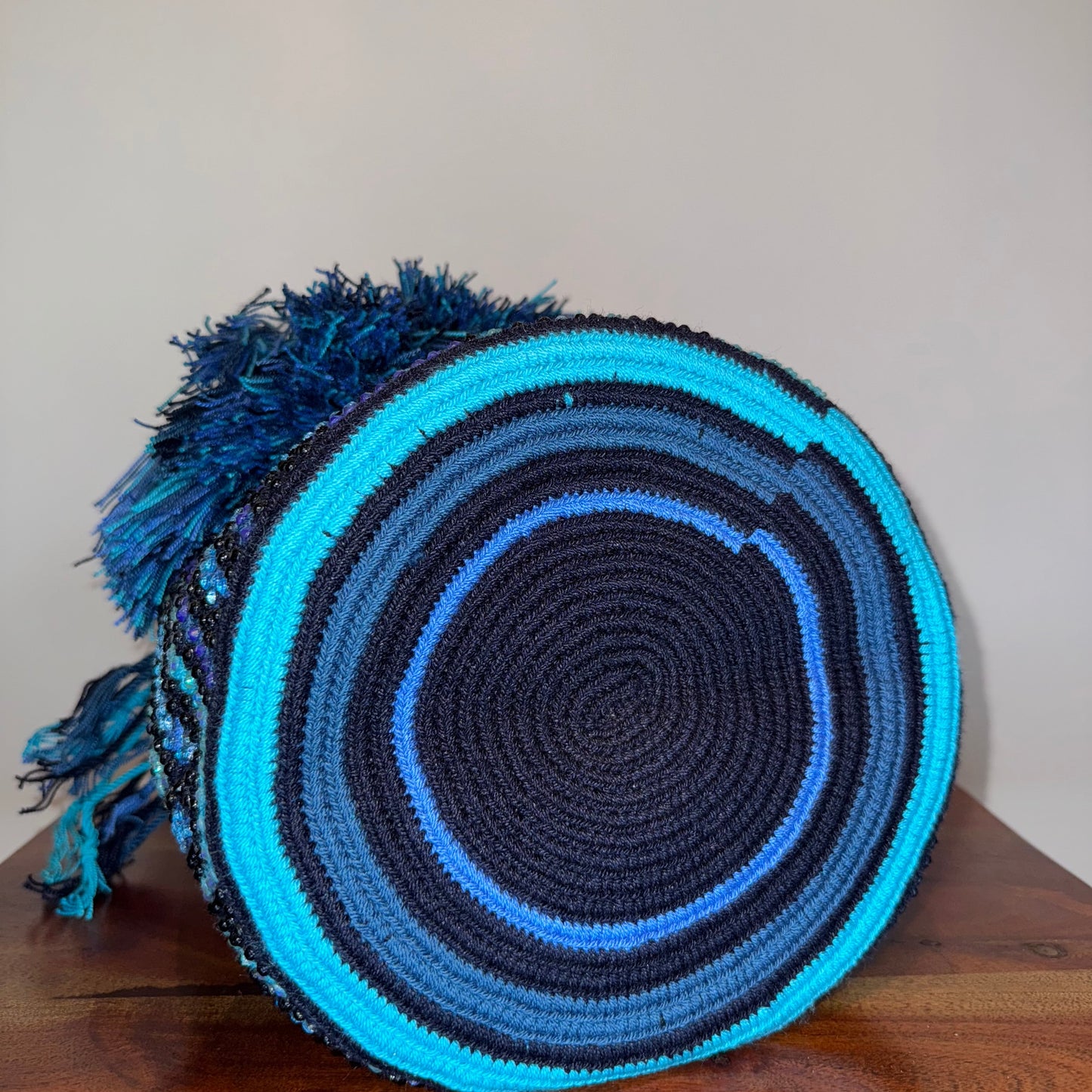 Wayuu bag, made in Colombia by hand and embedded with hand glued crystals 
