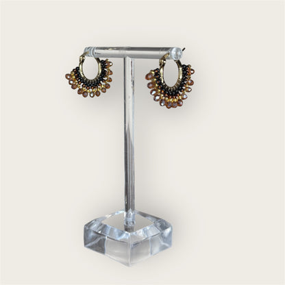 Colombian handmade jewelry Montreal,  handmade earrings, beads and crystals 
