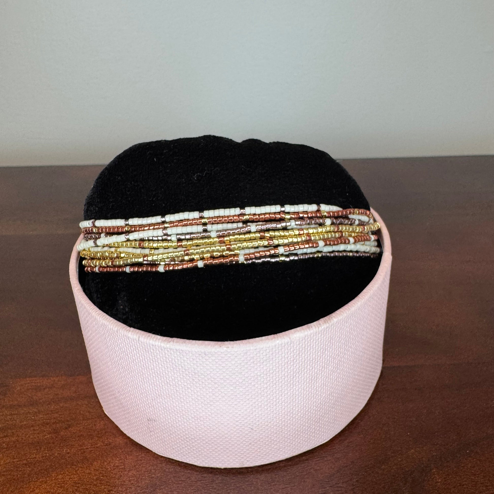miyuki multi bracelet, adjustable strap