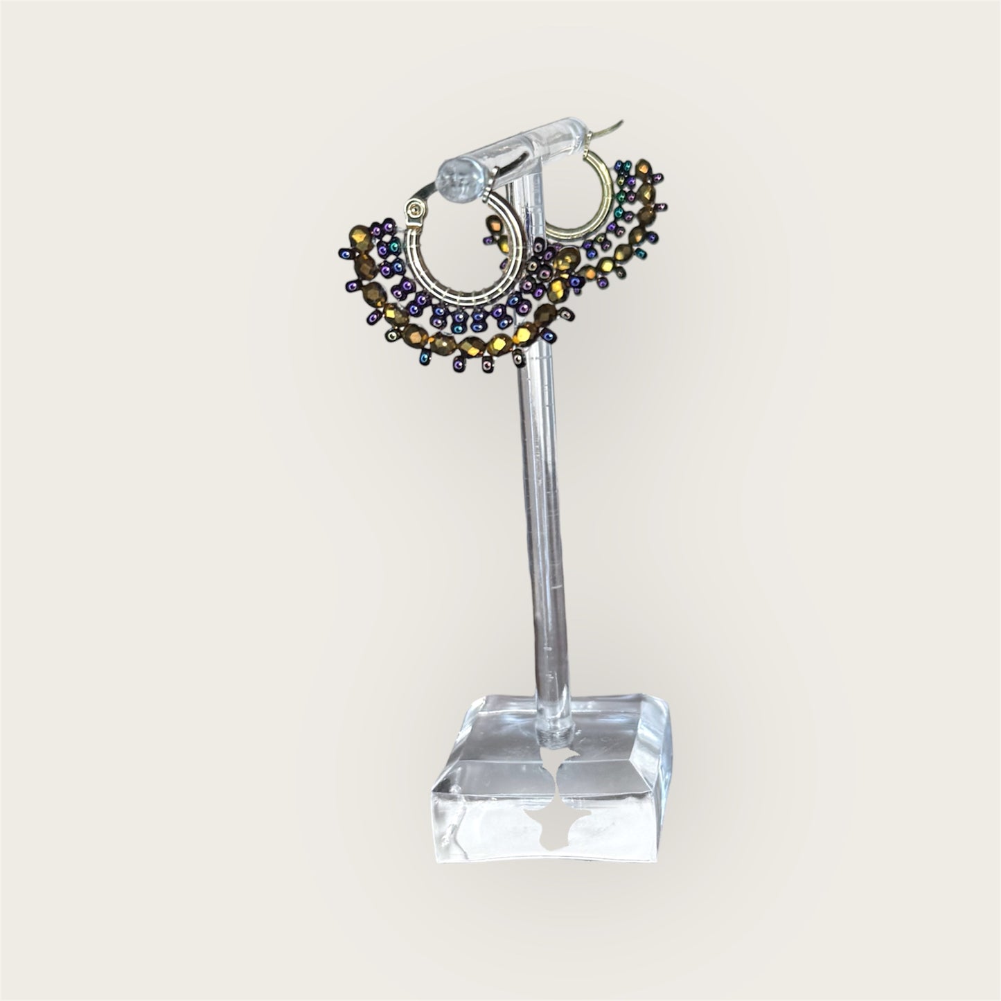 Colombian handmade jewelry Montreal,  handmade earrings, beads and crystals 