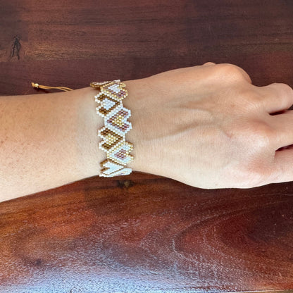 miyuki bracelet, word bracelet, handmade bracelet