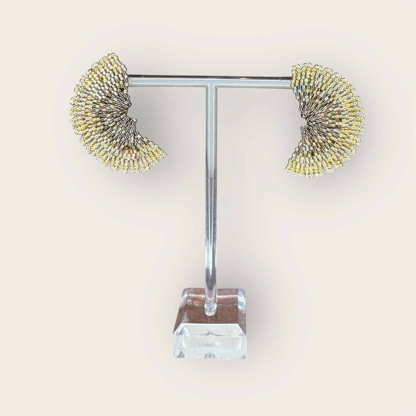 Boucles d'oreilles éventail ouvert