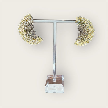 Boucles d'oreilles éventail ouvert