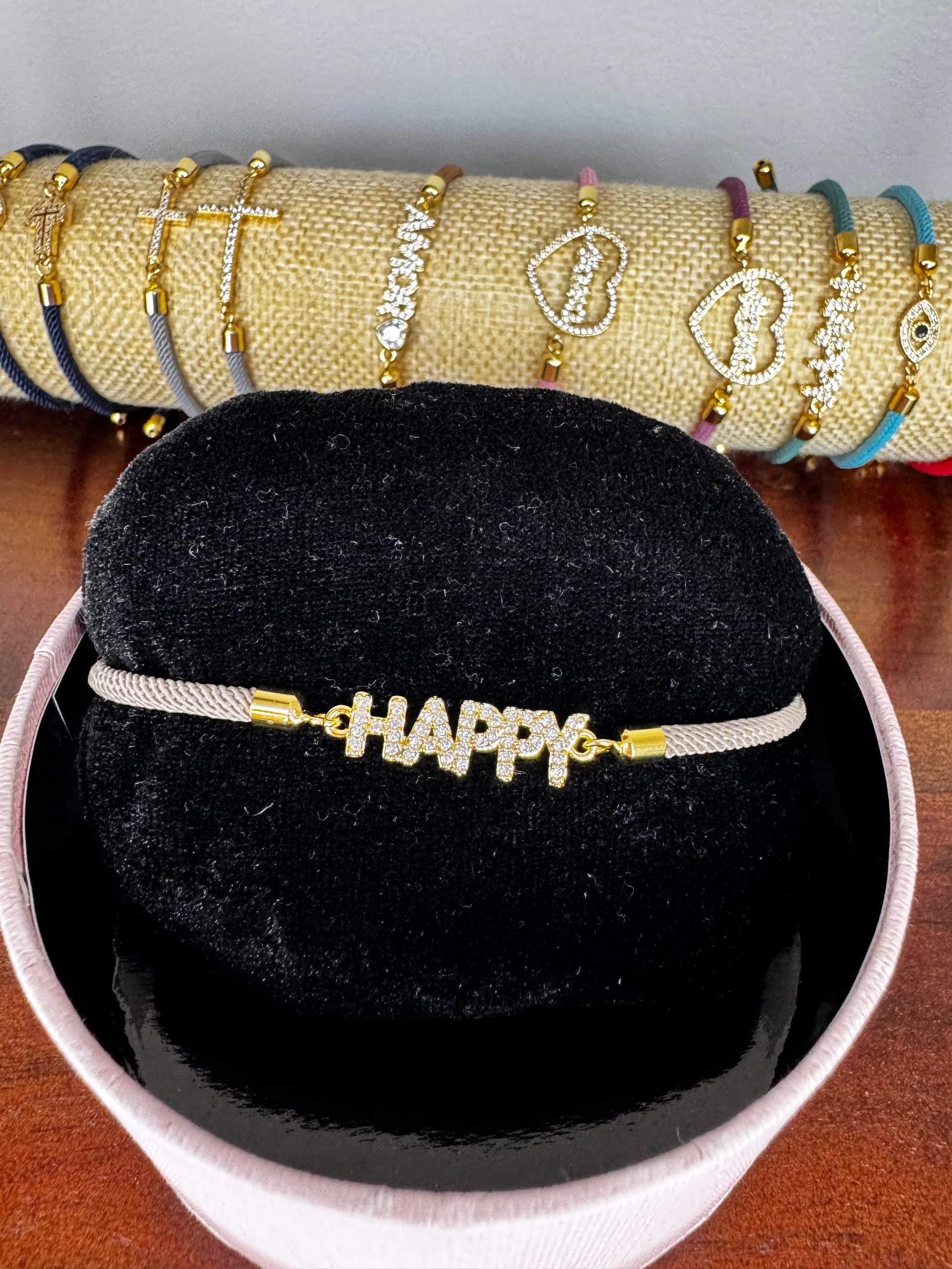 happy cotton bracelet 
