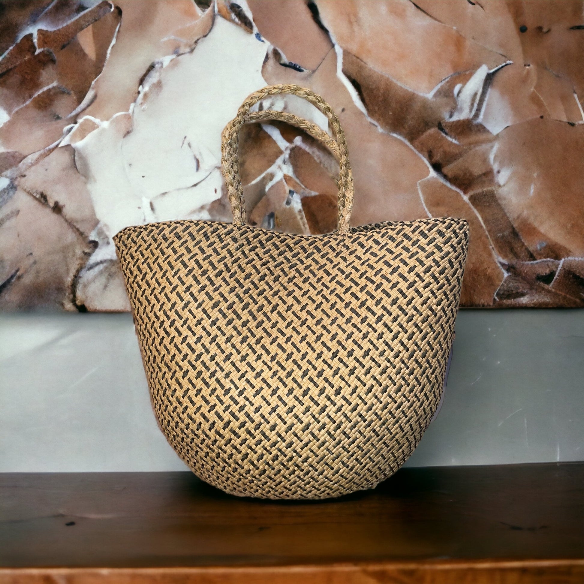 Colombian handbag, iraca palm handbag, beach bag, handwoven handbag, olive green bag, natural fibre handbag, made in Colombia 