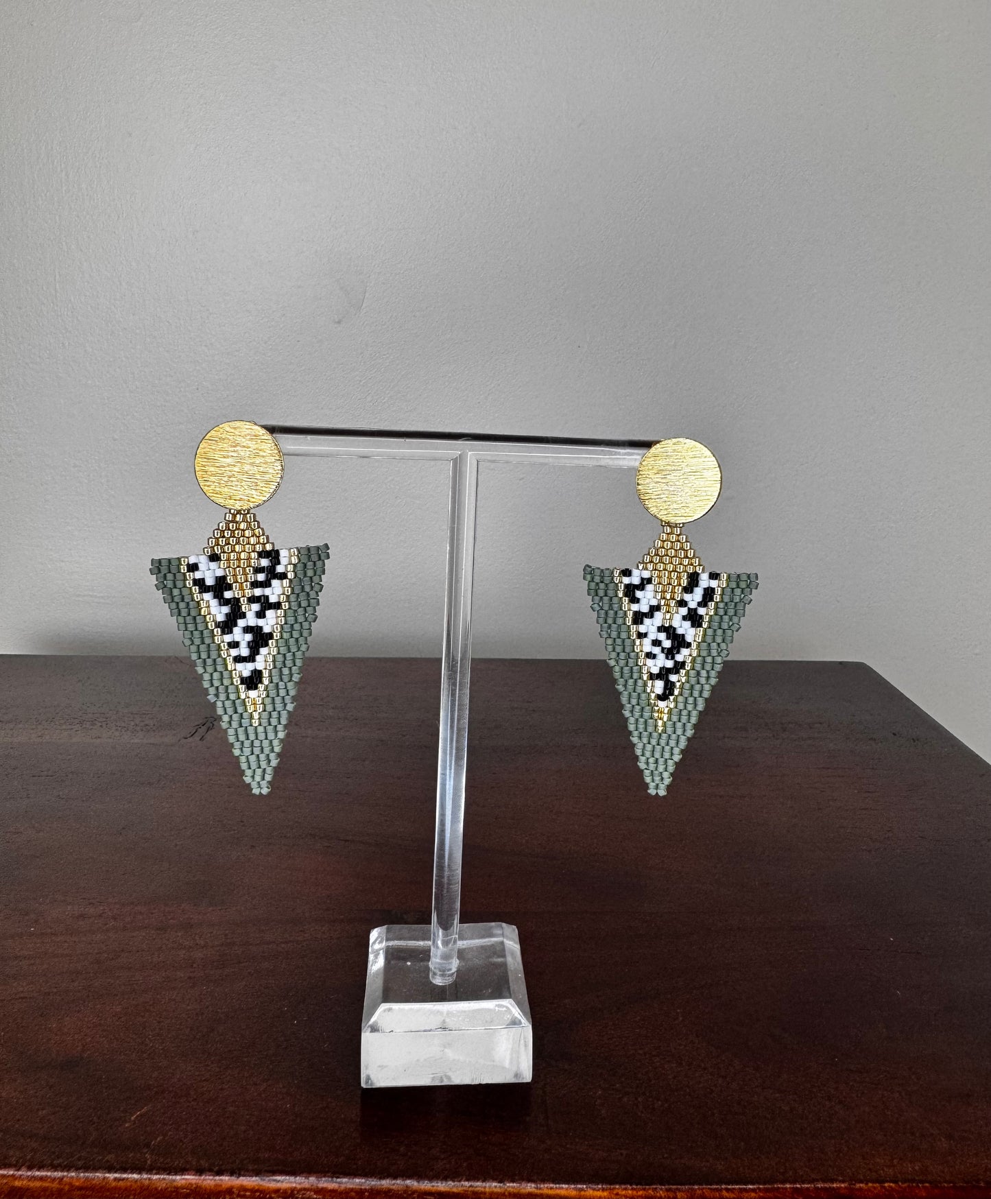 long triangle earring Montreal 