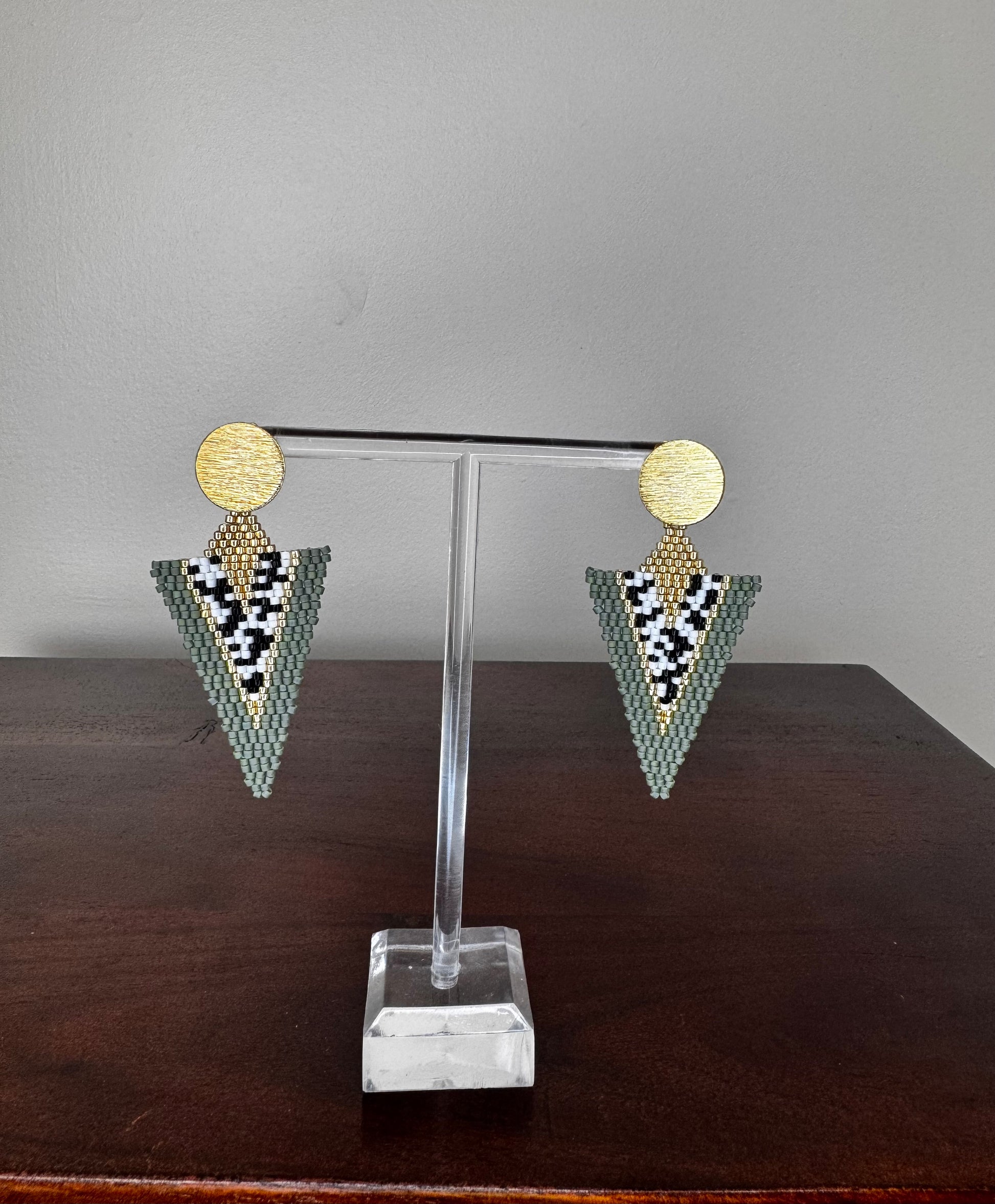 long triangle earring Montreal 