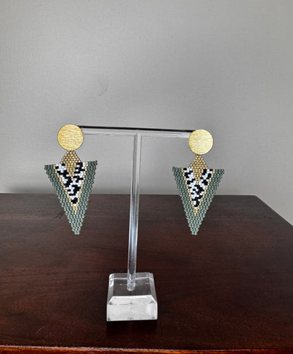 long triangle earring Montreal 