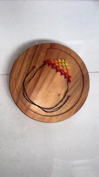 tagua seed Colombian handmade necklace Montreal