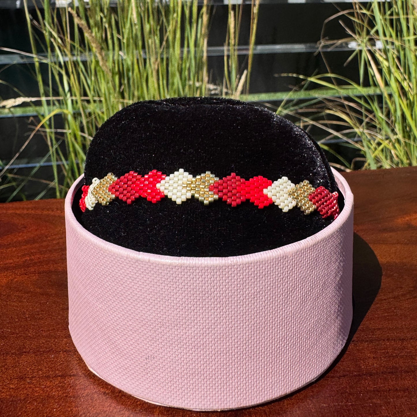  red and gold  bracelet 