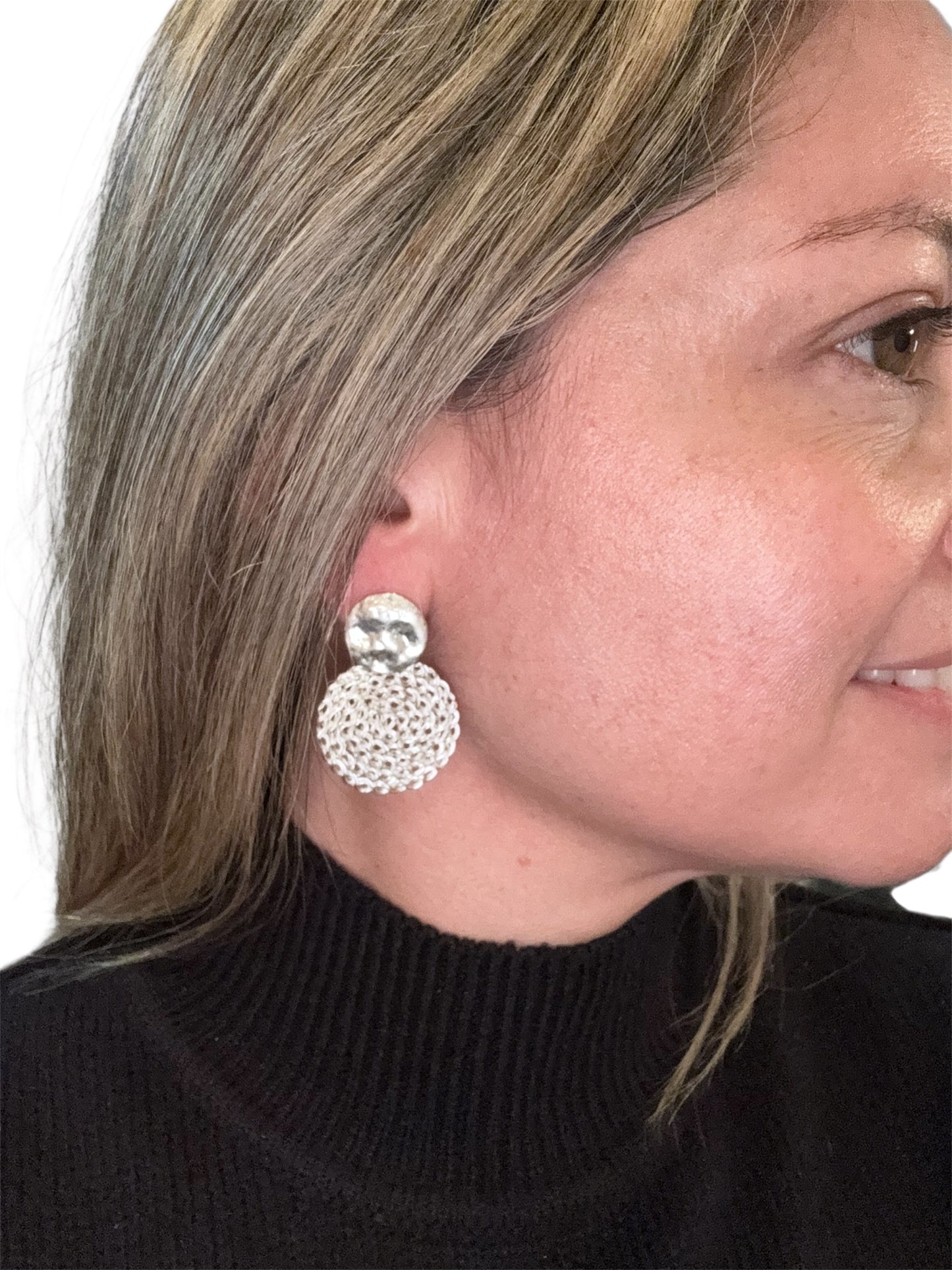 silver handmade earrings 