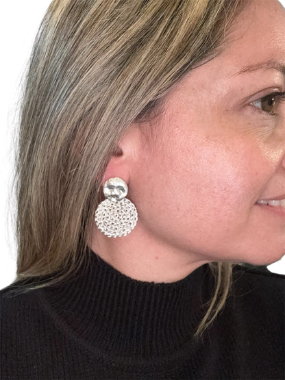 silver handmade earrings 