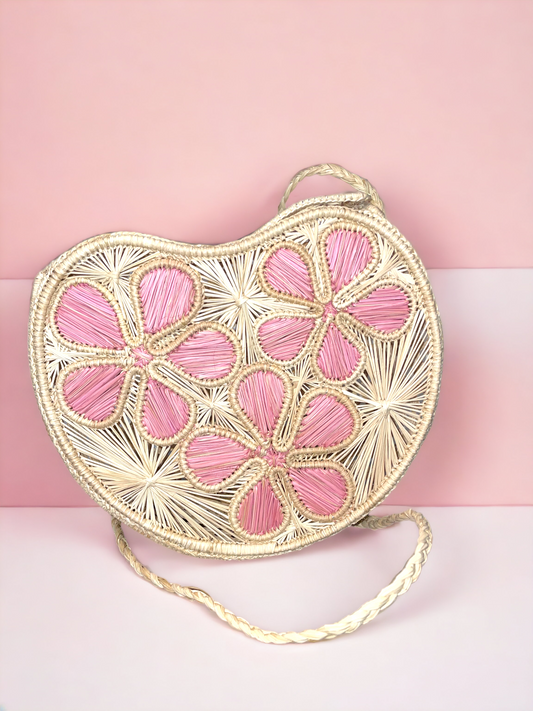 Rose Wicker handbag